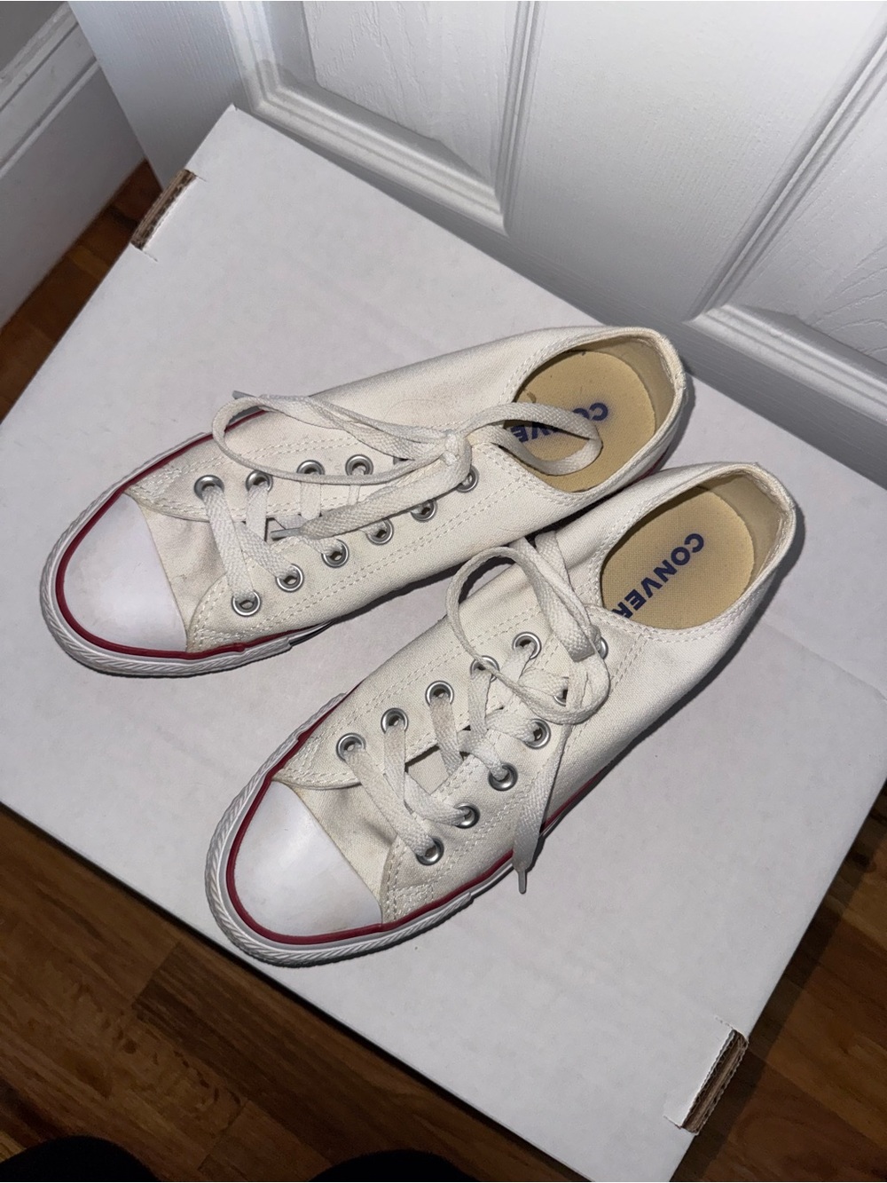 Converse White Low Top Sneakers